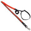 Dog Fantasy USB LED nylonové bežecké vodítko oranžové 2,5x180-250cm