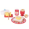 Bigjigs Toys Drevený raňajkový set, 8 ks