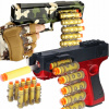 GLOCK PIŠTOĽ NA ŠÍPKY POLOAUTOMATICKÝ NERF VYSTREĽOVAČ + 20 ŠÍPOK