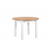Rozkladací jedálenský stôl Poli 4 100-180x100 - dub artisan/biela