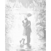 ZUTY Bodkovanie - PUSA V DAŽDI V PARÍŽI Rámovanie: vypnuté plátno na rám, Rozmer: 80x100 cm