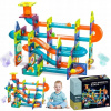 Magnetické kocky guličková dráha, sada 110 dielikov