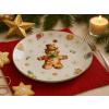 Vianočný plytký tanier Pán Perníček, 27 cm