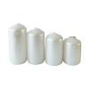 Aro Biele válcové sviečky rôzne veľkosti 4 ks