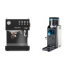 Ascaso Steel DUO PID, Black&Wood + Rancilio Rocky Doserless