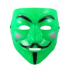 Anonymous maska – Guy Fawkes maska V for Vendetta Farba: zelená