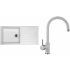 Set Sinks G15128 (dřez Perfecto 1000 Milk 28 + baterie Vitalia Milk 28)