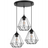 Light Home Závesné svietidlo Fusion, 3x drôtené tienidlo (výber z 2 farieb), o