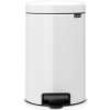 Brabantia Odpadkový kôš s pedálom NewIcon s kovovým vedierkom 12 l biely