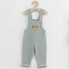 Dojčenské zahradníčky New Baby Luxury clothing Oliver sivé - 68 (4-6m)