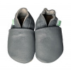 Hopi Hop Kožené capáčky Barefoot Veľ. XL (18-24 mes.) TMAVO ŠEDÉ