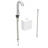 Geberit Piave Elektronický umývadlový ventil, napájanie z generátora, easy to clean, Bluetooth, kefovaná nerezová 116.165.SN.1