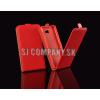 Kožený obal Samsung Galaxy Ace 4 (G357) – Flip MN – červená