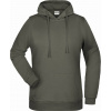 DAIBER JN 795 / Dámska mikina s kapucňou - dark grey L