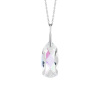 Strieborný prívesok s retiazkou Crystal Bay s bielym krištáľom Preciosa
