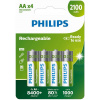 Nabíjacie batérie PHILIPS R6B4A210/10 AA (4ks)