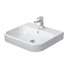 Duravit Happy D.2 - Umývadlo brúsené s prepadom 600x505 mm, otvor pre batériu, biela 2318600027