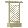 vidaXL Záhradná pergola s kvetináčom 162x56x204 cm, drevo