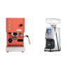 Profitec GO, red + Eureka Atom 60, chrome
