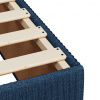 vidaXL Posteľný rám boxspring s matracom modrý 160x200 cm látka - Modrá - 153915-52545