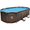 Master Bazén ovál Steel Super Rattan 427 x 275 x 100 cm