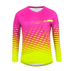 FORCE MTB ANGLE LADY dl. rukáv růžovo-fluo - L