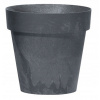 PlasticFuture Květináč Cube beton effect antracit, 20 cm