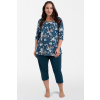 Dámske pyžamo Italian Fashion Hariet r.3/4 sp.3/4 Farba: Modrá, Veľkosť: M