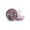 Frigg Dvojbalenie cumlíkov frigg rope twilight mauve/ soft lilac, 0-6m, silikón