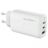 Nabíjačka do siete GoGEN ACHPD 365, 2x USB-C PD, 1x USB-A, 65W (ACHPD365W) biela