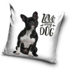 Carbotex Obliečka na vankúšik Mám rád svojho Buldočka