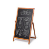 Jansen Display Dřevěné áčko Flip 55 x 105 cm, světle hnědé