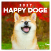 NOTIQUE Poznámkový kalendár Happy Doge 2027, 30 x 30 cm
