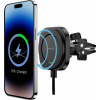 SWISSTEN MagStick COMPACT MAGNETIC CAR HOLDER WITH WIRELESS CHARGER 15W/7,5W(MagSafe compatible)