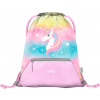 BAAGL Vrecko s priehradkou na zips Rainbow Unicorn