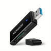 AXAGON CRE-S2N, USB-A 3.2 Gen 1 - SUPERSPEED čtečka karet, 2-slot & lun SD/microSD, podpora UHS-I Axagon