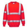 PORTWEST HI-VIS B303 / Reflexná mikina - HV červená S