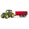 Bruder Traktor JOHN DEERE + sklápacie vozidlo