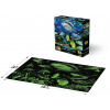 Prime 3D Svietiace puzzle - Neónové puzzle Žralok 500 dielikov
