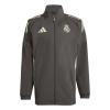 Real Madrid pánska bunda s kapucňou Allweather grey