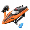 RC čln 40 km/h Zdalnie sterowana łódź wyścigowa Motorówka pomarańczowy