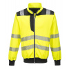 PORTWEST HI-VIS PW370 / Reflexná mikina - HV žltá/čierna XXL