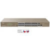Switch Tenda TEF1126P-24-410W PoE Rackmount Switch 135W + SFP (TEF1126P-24-410W)