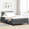 zahrada-XL Posteľ boxspring s matracom Tmavo šedá 120 x 190 cm látka 3338672