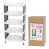 Regál plastový Rolly 5 políc, 49x29x97 cm, na kolieskach PRO-2212846