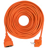 Solight PS07 prodlužovací přívod - spojka, 1 zásuvka, 20m, 3 x 1,5mm2, oranžová