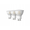 Philips Hue Bluetooth 3x žiarovka LED RGB GU10 4,3W, 350lm, 2000-6500K, biela + bridge