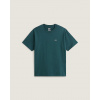 Zelené tričko VANS LEFT CHEST LOGO TEE MYSTIC MOSS Veľkosť: XL