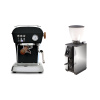 Ascaso Dream PID, Dark Black + Stone Espresso Pebble, chrome