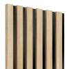 Lamelky DUB SONOMA na čiernej HDF doske 30x275 cm